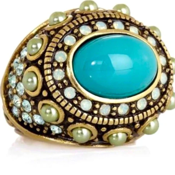 Vintage Heidi Daus statement ring-Rhapsody in Hues - Picture 1 of 5